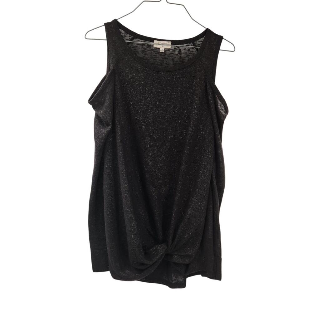 Umgee Women's Dark Gray Cold Shoulder Top - Size Small
